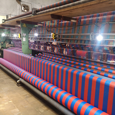 Máquina de punto por urdimbre para sombra de sol de jardín verde de plástico HDPE de 110'' de ancho de trabajo para soporte en línea y productos