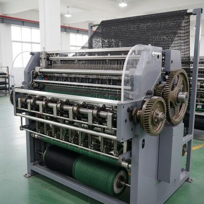 SRCP Raschel Warp Knitting Machine con una sola barra de aguja, sistema de liberación negativa y engranaje abierto para redes de protección contra el granizo