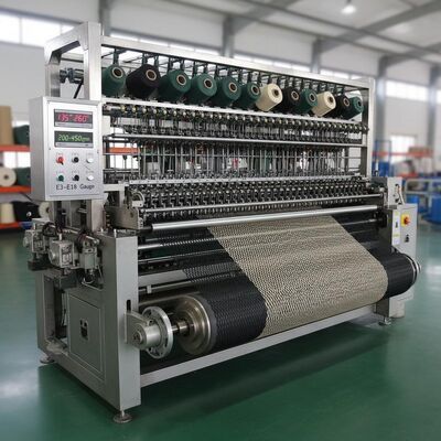 Máquina de alta eficiencia para fabricar mallas de sombreo con ancho de trabajo de 135"-260", velocidad de 200-450rpm y calibre E3-E18 para uso en jardinería y agricultura