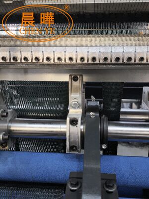 SRCP Raschel Warp Knitting Machine con una sola barra de aguja, sistema de liberación negativa y engranaje abierto para redes de protección contra el granizo