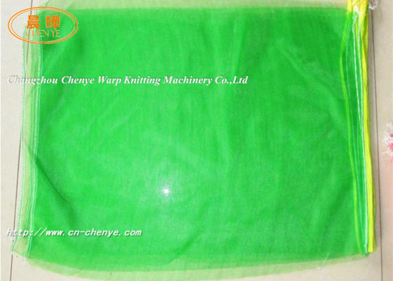 Máquina de bolsa de red de cebolla Máquina de tejer por urdimbre Liba para red de advertencia de plástico